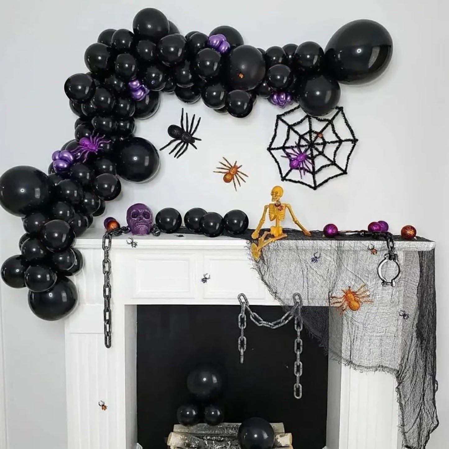Kawkalsh 200Pcs 5 Inch Black Balloons, Small Mini Latex Balloons For Party Birthday Baby Shower Anniversary Festival Arch Garlan