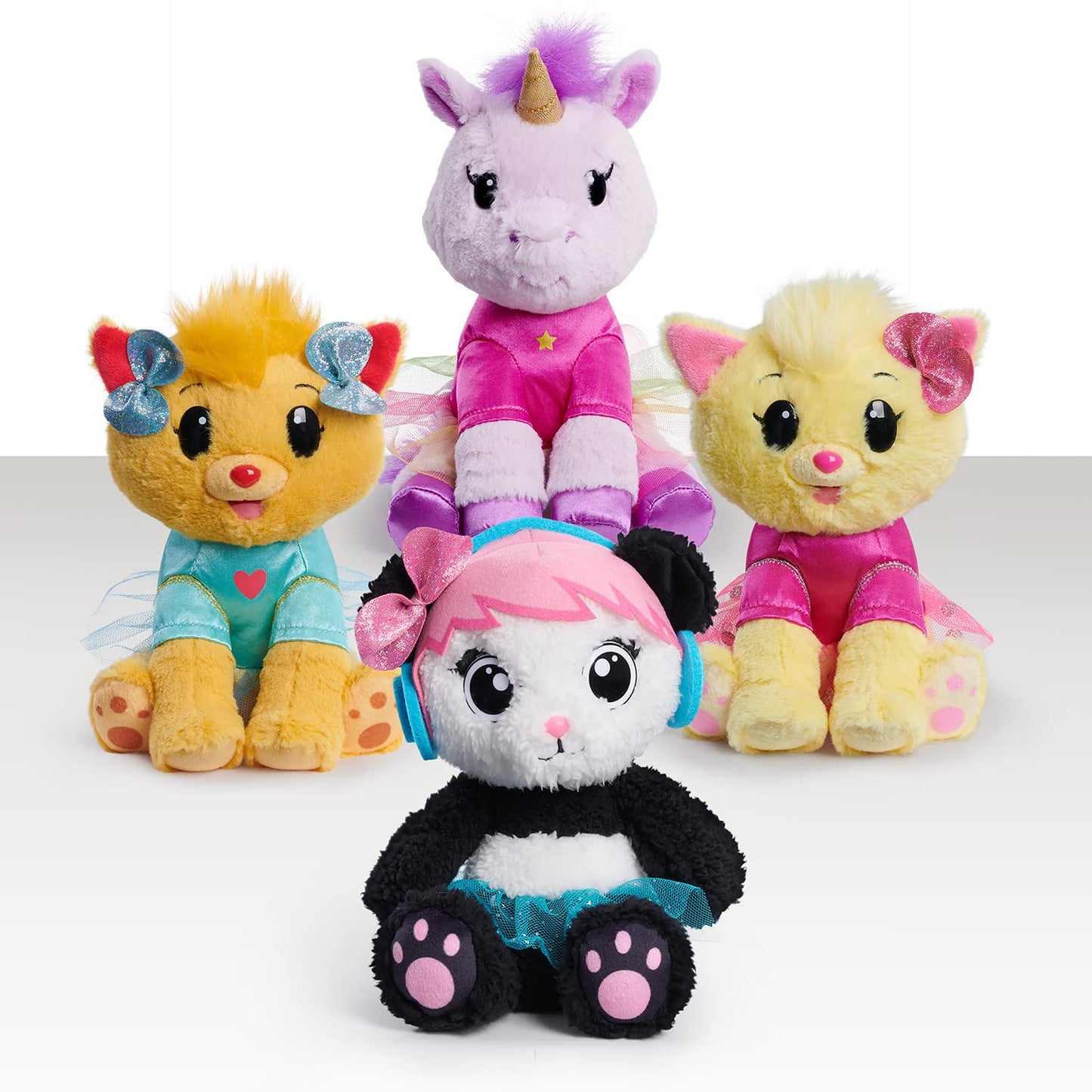 Ek World Kate'S 7-Inch Cat Rosie Plush Stuffed Animal, Unicorn, Soft Fabric, Rainbow Skirt, Kids Toys For Ages 3 Up By Just Play