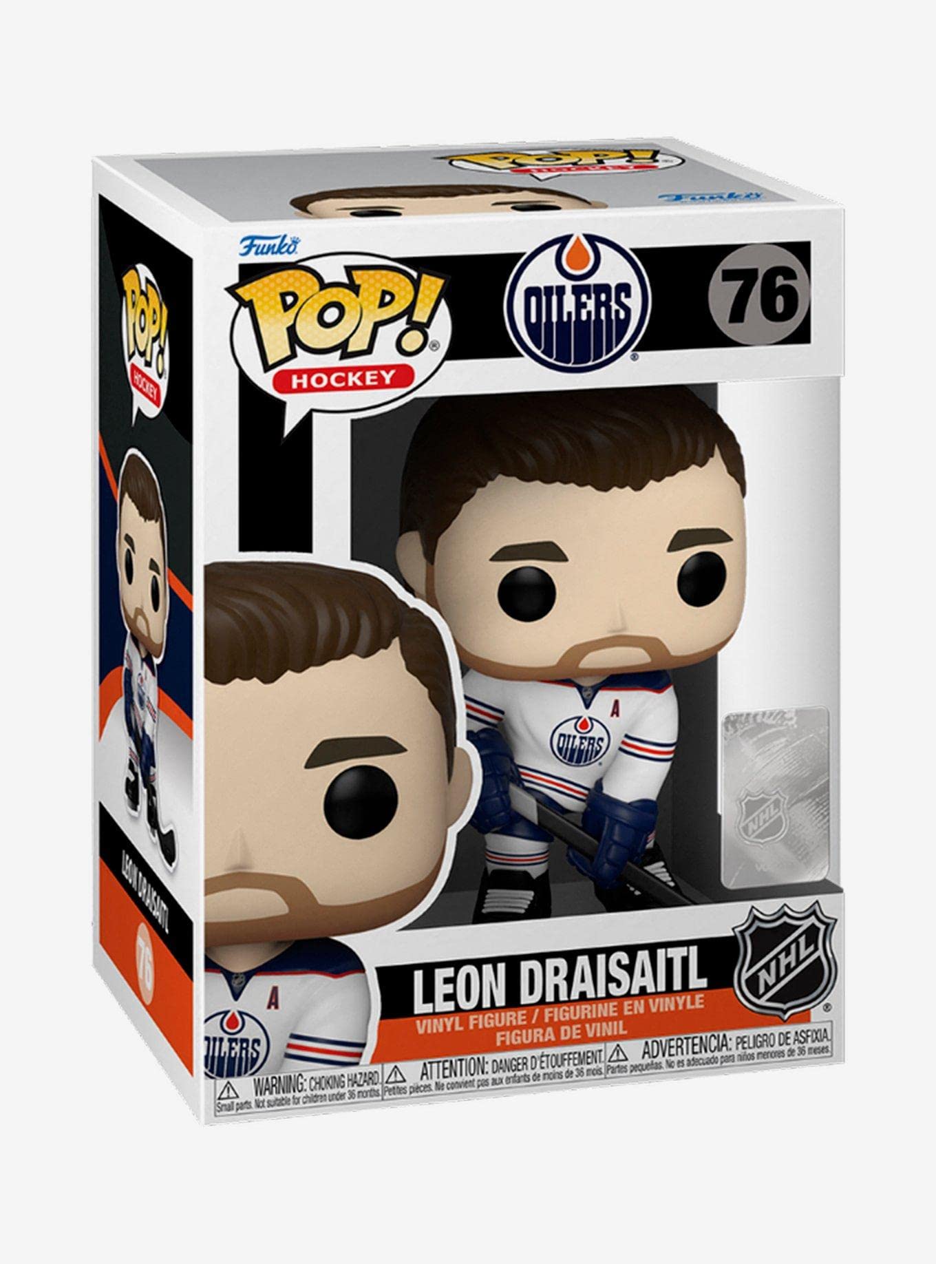 Funko POP NHL Oilers Leon Draisaitl Figure - Small Multicolor Vinyl Collectible Model 57820