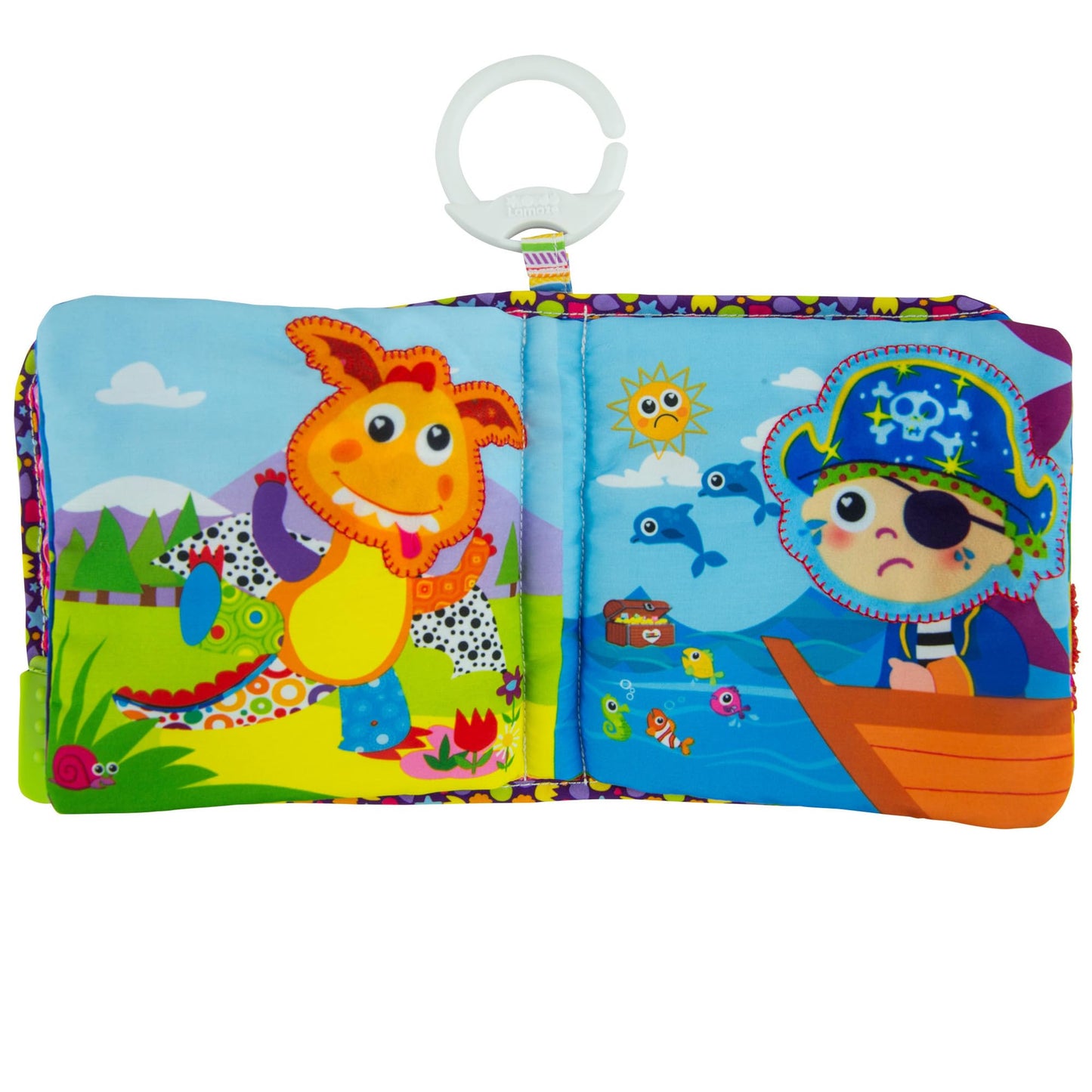 Lamaze Fun with Feelings Soft Baby Book - High Contrast Baby Book with Crinkly Cloth Pages - Sensory Books for Babies Ages 9 Mon
