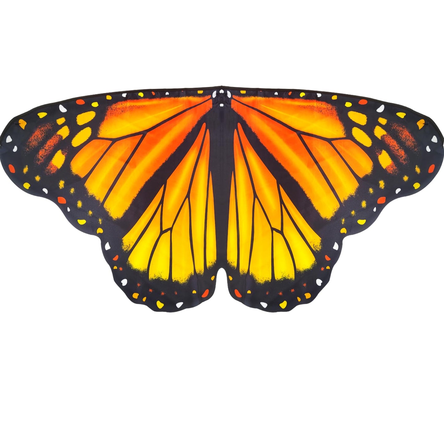 D.Q.Z Toddler Butterfly-Wings-Costume For Girls Princess Dress-Up Clothes, Spring Bug Toys For Kids Birthday Party Gifts Idea (Orange)