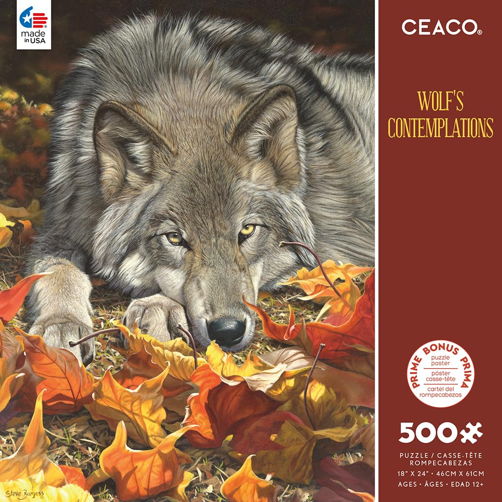 Ceaco - Wolf'S Contemplation - 500 Piece Jigsaw Puzzle