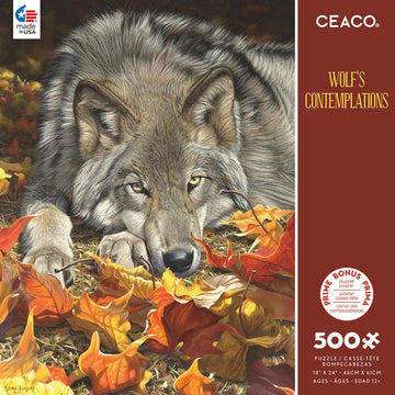 Ceaco - Wolf'S Contemplation - 500 Piece Jigsaw Puzzle