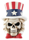 Uncle Sam Skeleton Head Collectible Skull Figurine