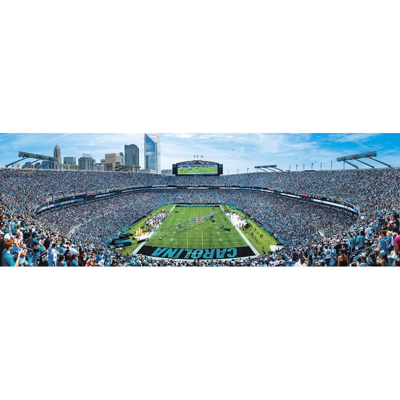 Master Pieces Nfl Carolina Panthers Stadium Panoramic Jigsaw Puzzle, Team Color, 1000 Pieces - 13' X 39' (7.06E+11)