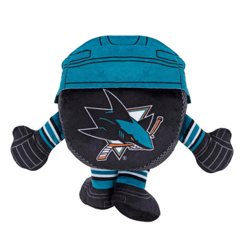 Bleacher Creatures San Jose Sharks Plush Hockey Puck - 8" Soft Chibi Doll, Crystal Velboa Polyester, K8-NHL-SHA-PCK