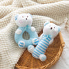 Plush Baby Soft Rattle Toys, Blue Bear Baby Rattles For Infants Baby First Stuffed Animal Plush Rattle Shaker Set For Newborns S