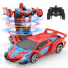Deerc Spider Rc Car Transform Robot, 2.4Ghz Remote Control Spider Cars For Kids, 1:18 Scale Robot Toy Car W/One-Key Transformati