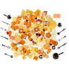 NWFashion 112PCS Miniature Decor Dessert Pastry Toy Food Cake Topper Scrapbooking Shoe Decoration Charms(Bread)