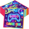 Video Gaming Party Decorations-40Pcs Game On Video Gaming Party Napkins,Disposable Neon Gaming Party Napkin For Kids Boys Girls