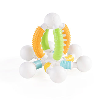 Guidecraft Grippies Curves - 30 Piece Set, Stem Soft Grip Magnetic Building Toy For Toddlers