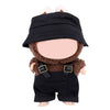 2Pcs Doll Clothes Set, Cool Outfit & Accessories For 15Cm/17Cm Dolls Includes Stylish Overalls & Bucket Hat Fashionable Toy Clot
