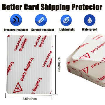 Trading Card Shipping Protectors 3.5 x 4.5 inches 100 Pack enhanced Ultra Strong Plastic Inserts