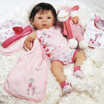 Paradise Galleries Realistic Reborn Baby Girl 19 Inch Doll With Soft Hair 9 Piece Gift Set For Kids Ages 3 And Up - Tall Dreams
