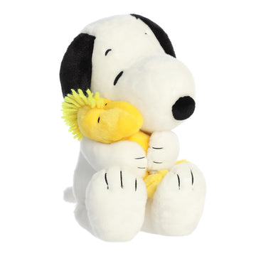 Aurora® Snoopy & Woodstock Stuffed Animal - 12 White Polyester Plush - Officially Licensed Gift for Adults & Kids