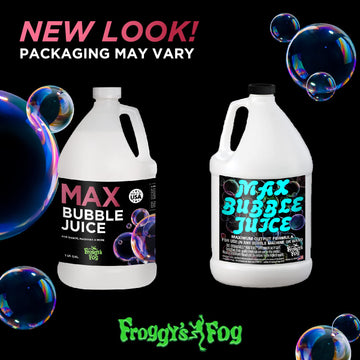 Froggys Fog - 4 Gal - Max Bubble Juice Fluid - 10X The Bubbles From Standard Machines