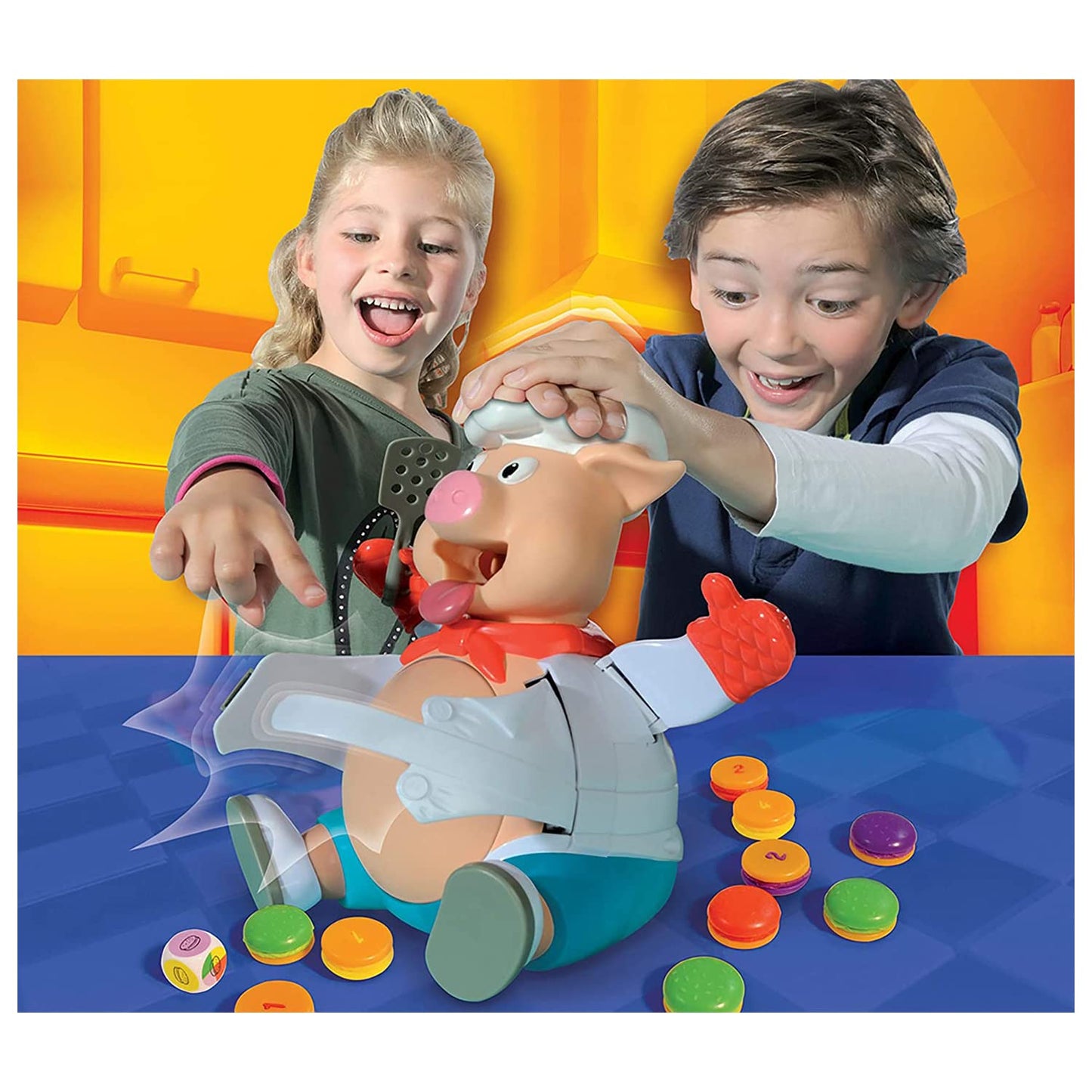 Goliath Pop The Pig (Bigger & Better) W/Greedy Granny Old Maid Card Game, Multi Color
