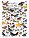 Butterflies Of The Mid-Atlantic And Southeast - 550 Piece Puzzle - Made In The Usa