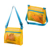 Muyizi Beach Shell Bag For Collecting Shells - Mesh Bag For Kids (Yellow)