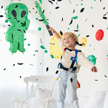 Lewtemi Piata Party Decorations with Stick Blindfold and Confetti for Party Decorations Centerpiece, Photo Prop, Birthday, Funny