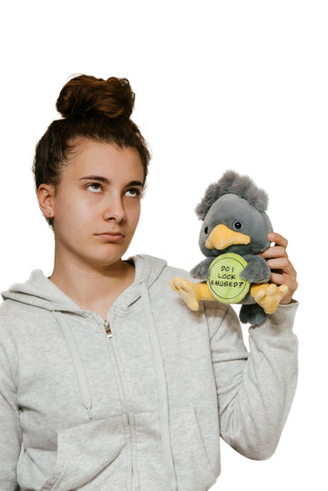 Punchkins Emu Plushie - Do I Look Emused? Sassy Emu Plush, Gift For Animal Lovers, Cute Plush Toy For Gifting