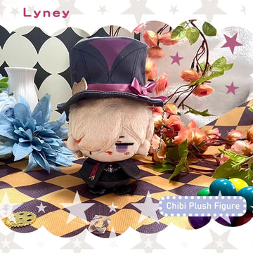 Calembou Anime Plush Keychain For Backpack, 4'' Cute Chibi Plush Figure, Furina Lyney Neuvillette Plush For Fans (Lyney)