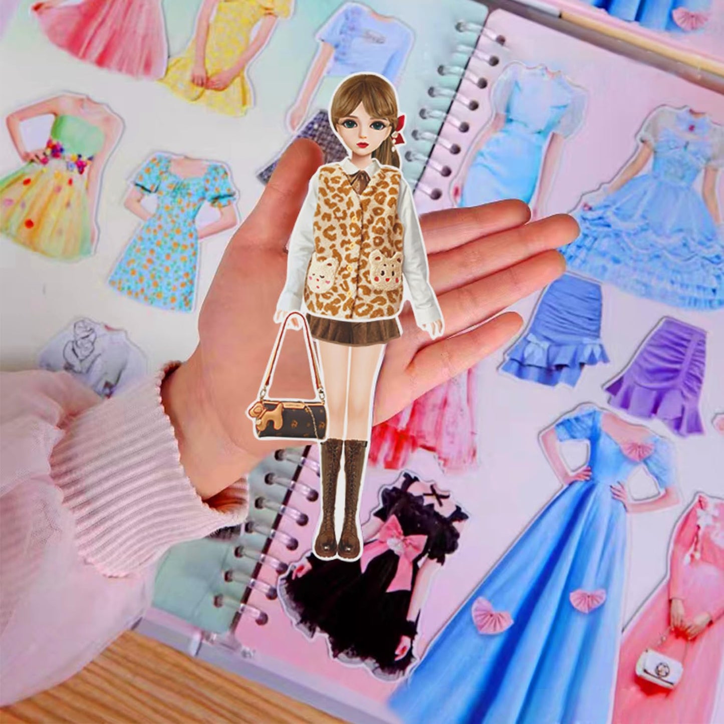 Magnetic Dress Up Dolls, Magnetic Doll Dress Up Kits Magnetic Paper Dolls Pretend Play Set For Girls Ages 4 Years And Up Kids Tr