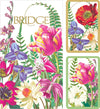 Caspari La Dolce Vita Bridge Gift Set - 2 Decks & 2 Score Pads, Blue/White/Gold, 6.75"x7.75", Paper