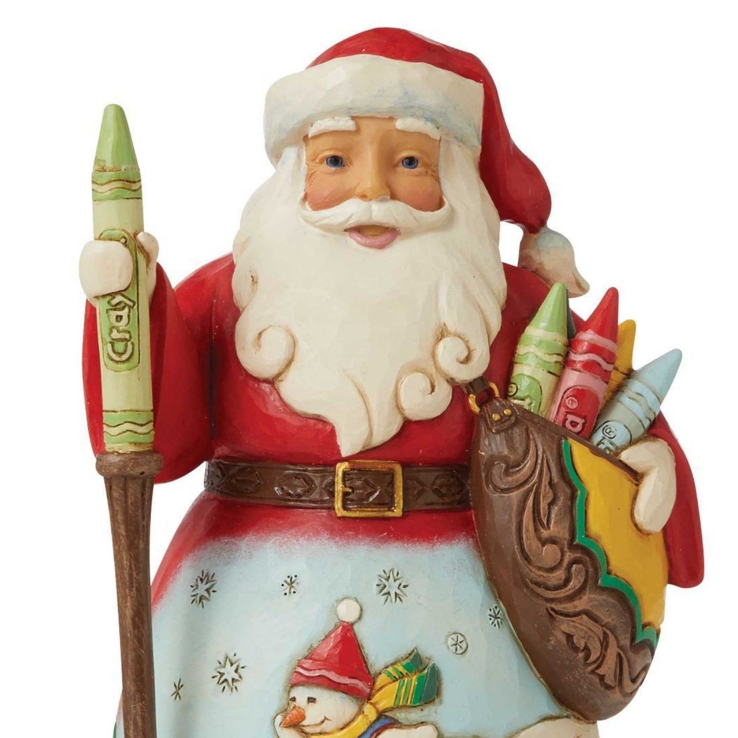 Enesco Crayola By Jim Shore Crayola Santa With Sled Scene Figurine