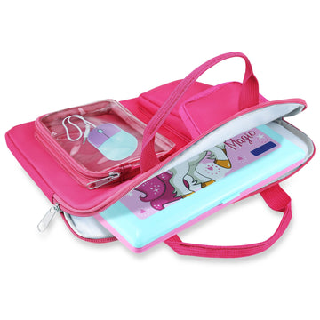 Annmore Bag Compatible With Lexibook Educational And Bilingual Laptop, Pink