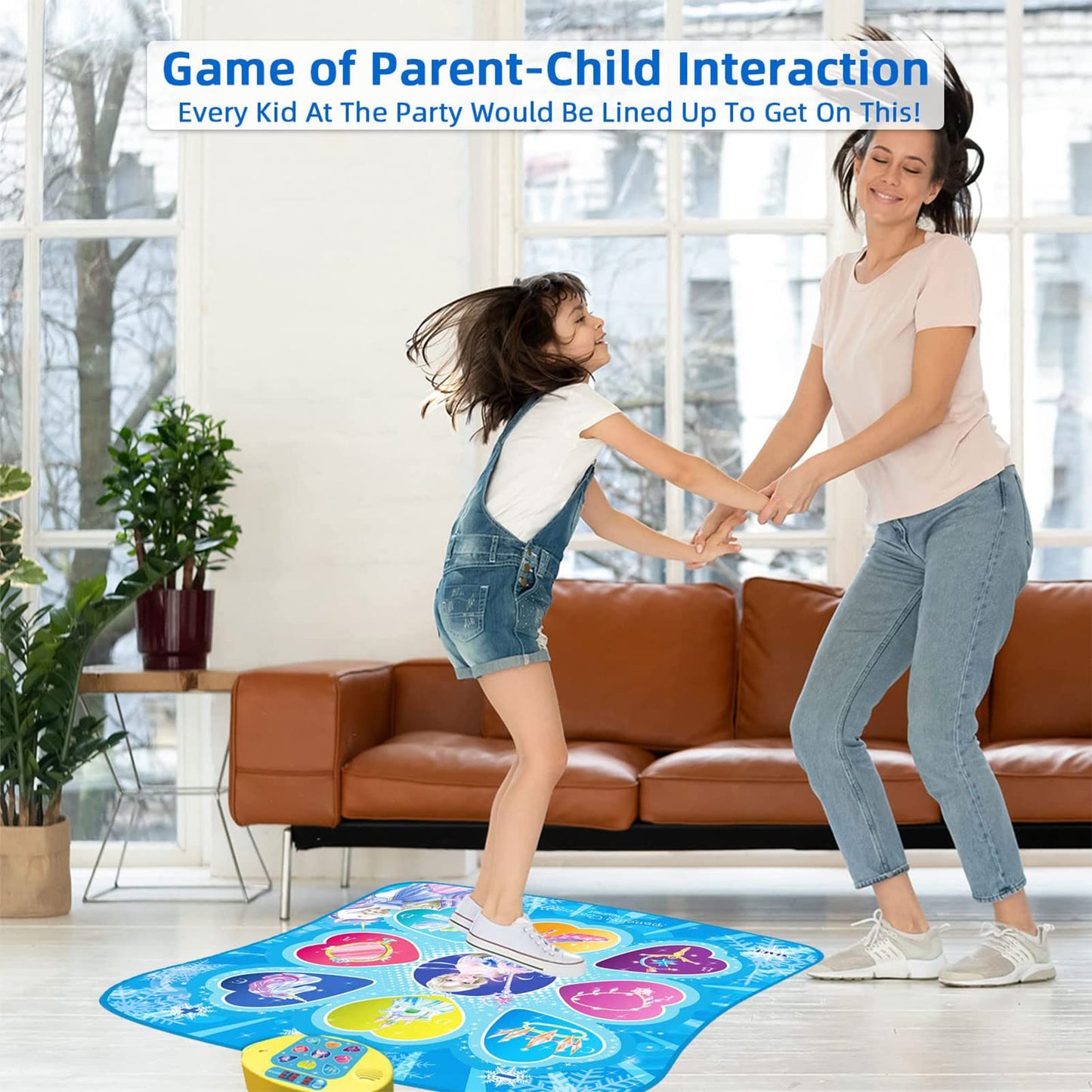 Sunlin Dance Mat, Gifts Toys For Girls 3 4 5 6 7 8 Years Old, Frozen Theme Toys, Dance Pad With 7 Game Modes, 5 Challenge Levels, 9 Built-In Music, Birthday Gifts For Kids Ages 3-12