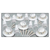 Beistle La Swing Assortment For 50 People New Year'S Eve Party Supplies-Hats, Tiaras, Horns, Necklaces, One Size, White/Silver