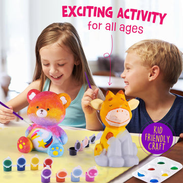 Laoese Paint Your Own Bear Lamp Kit, Art Supplies Arts & Crafts Kit, Painting Kit For Kids 6-12, Arts And Crafts For Kids Ages 8