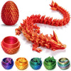 Hefandaishu Easter Egg Dragon Egg 12In Dragon Toy 3D Printed Dragon Fidget Toys 3D Printed Dragon Egg With Articulated Dragon In