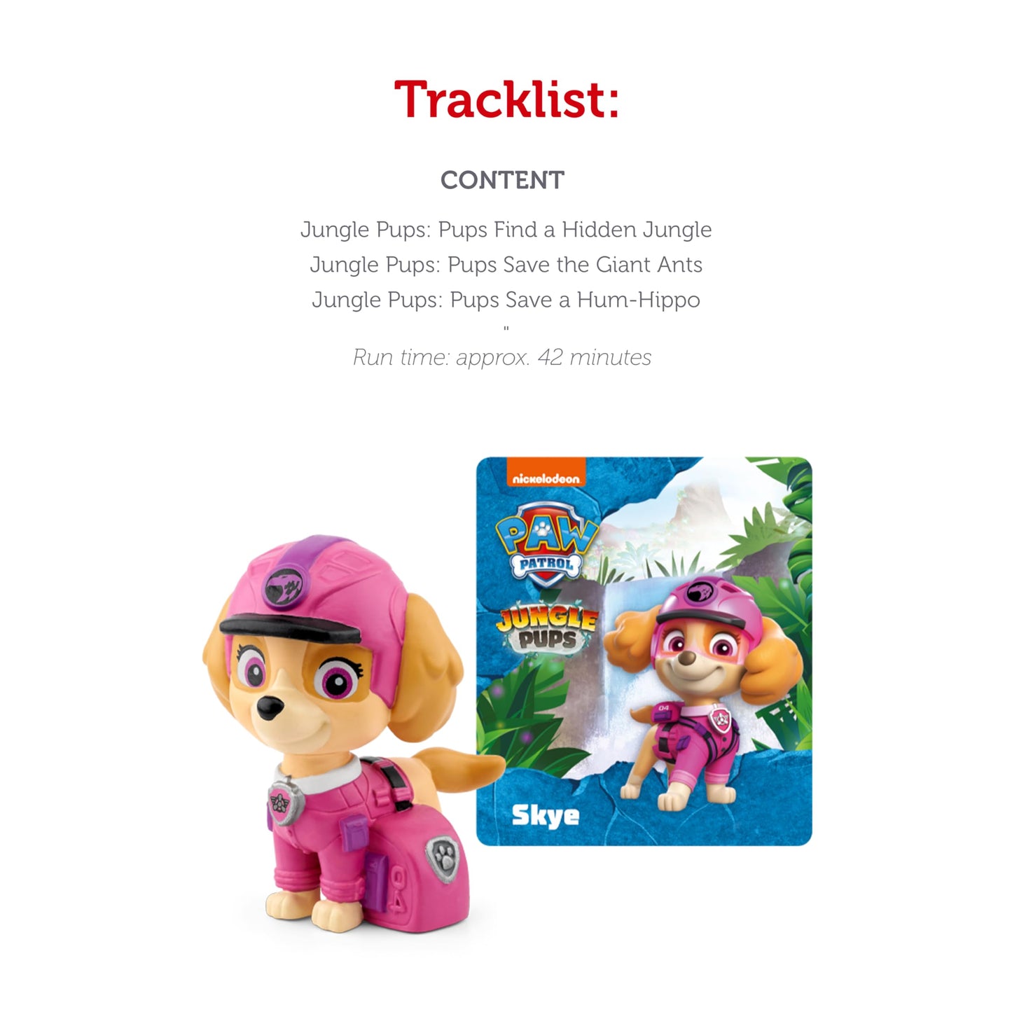 Tonies Skye Audio Play Character From Paw Patrol Jungle Pups