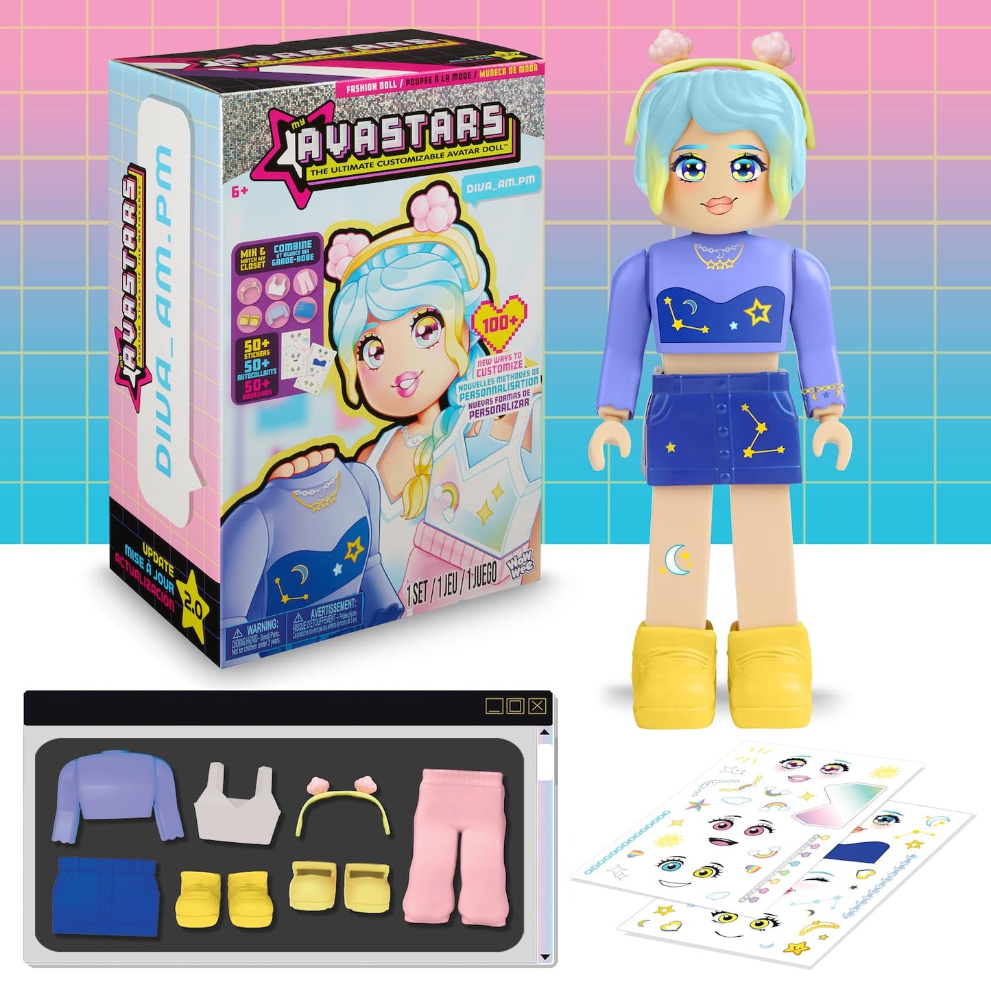 My Avastars Fashion Doll - Diva_Am.Pm With 2 Outfits And 100+ Ways To Customize