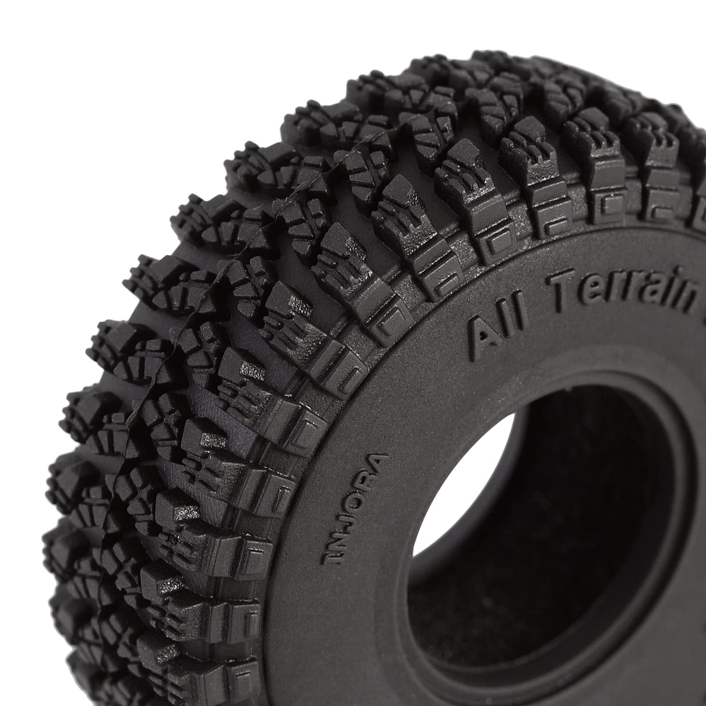 INJORA 1.0 Tires - S5 All Terrain Crawler Tires for TRX4M SCX24 AX24 FCX24 Upgrade Parts,58 * 20mm,T1008