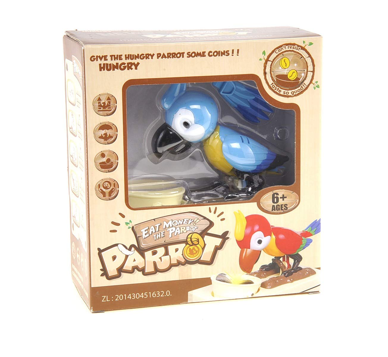 Az Trading And Import Parrot Coin Bank (Blue)