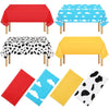 NOVWANG Kids Story Tablecloth, 4 Pack Blue Sky White Cloud Tablecloth Mix Color Toy Inspired Tablecloth Disposable Cow Table Cov