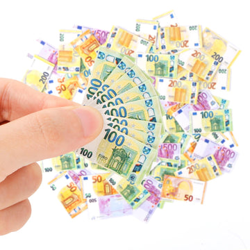 400 Pieces Dollhouse Miniatures Scene Model Mini Euros Play Prop 1:12 Dollhouse Accessories, 4 Styles