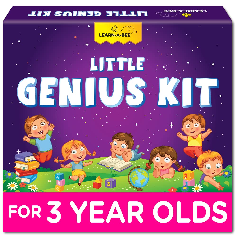 Learnabee Toys For 3 Year Old Boys/Girls | Gift For 3 Year Old Kids | Board Books And Fun Activities | Learning And Educational Toys & Games (1 Box Set)