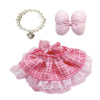 17cm Doll Clothes Set & Outfit Set for 17cm Dolls - enhanced Fashion Dresses with Accessories elegant Chic Doll Clothing & Style Bundle Woven Pink