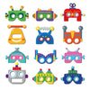 12 PCS Robot Paper Masks Robot Birthday Party Cosplay Masks for Birthday Party Bots Party Supplies Gift Robots Party Favor Birth