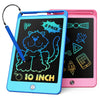 Tekfun 2 Pack Lcd Writing Tablet For Kids, 10 Inch Blue+Pink Doodle Board Drawing Board Reusable Drawing Tablet With Lanyard, Ed