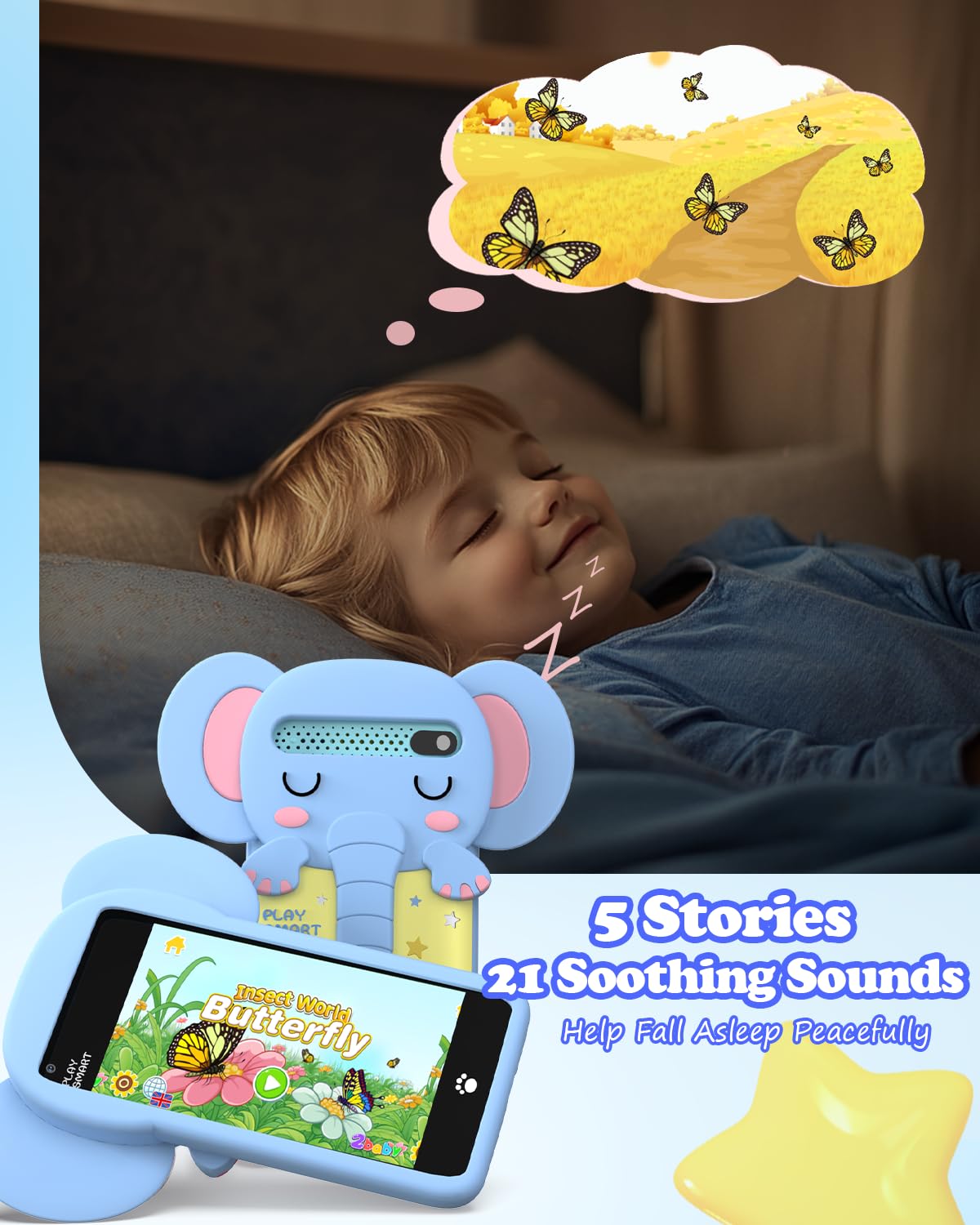 MOMILLA Kids Toys Phone Christmas Birthday Gifts for 3 4 5 6 7 8 9 Year Old with 3.97'' Touchscreen, Toddler Toys Phone with Mus