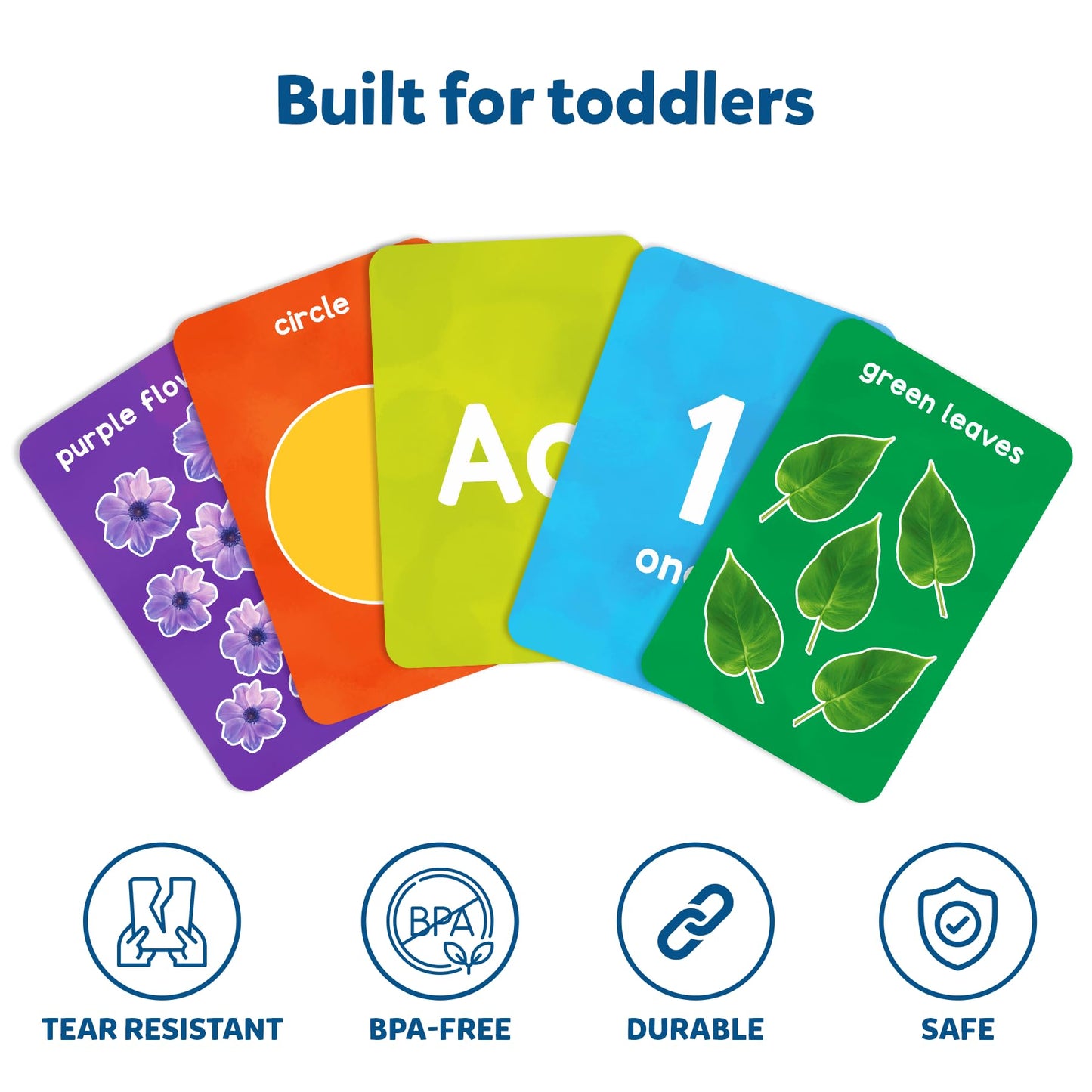Skillmatics Thick Flash Cards For Toddlers - Letters, Numbers, Shapes & Colors, Easter Basket Stuffers, Montessori Toys, Preschool Learning Activities, Gifts For Kids Ages 1, 2, 3, 4 Years