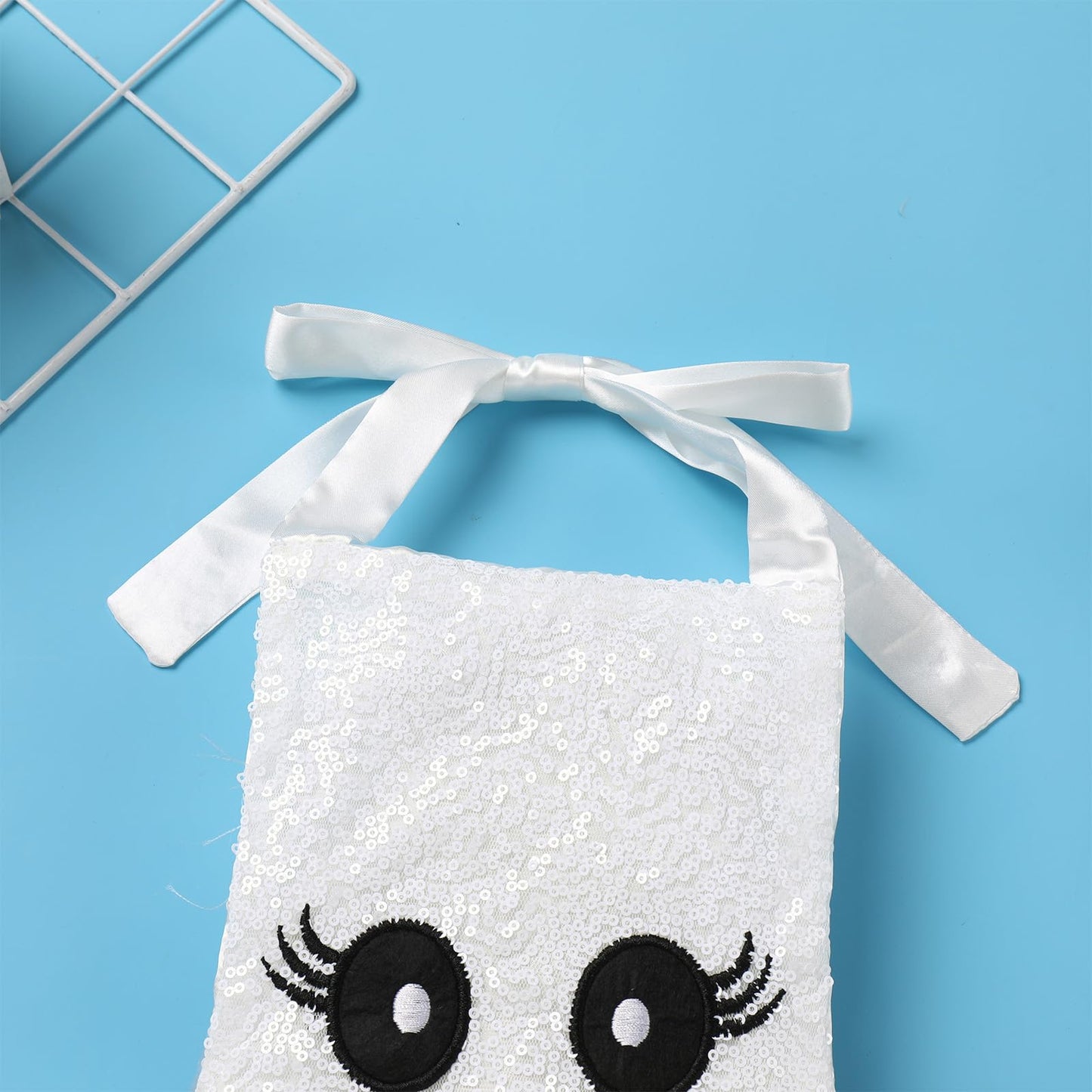 Newborn Baby Ghost Costume: Toddler Halloween Costumes Girls Ghost Romper Dress Up With Socks Infant My First Halloween Outfit Kids Cosplay October Themed Birthday Photoshoot White Ghost 0-3 Months