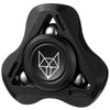 Freelove Upgraded Fox Tri 1.8'' Fidget Spinner with Steel Beads Luminous Metal Spinners Toys for mature-themeds enhanced Bearing 2~4 Min Autism Sensory ADHD Anxiety Focus Meditation Aluminum Alloy Black