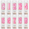 PHD CAKE 10-Count 0-9 Pink Number Birthday Candles, Number One Birthday, Pink Number Candles, Party Celebration, Baby Showers