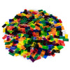Bulk Dominoes Plastic Bulk 100pcs - Building and Stacking and Chain Reaction Toppling STEAM Toy Blocks for Kids (Clear Mix)